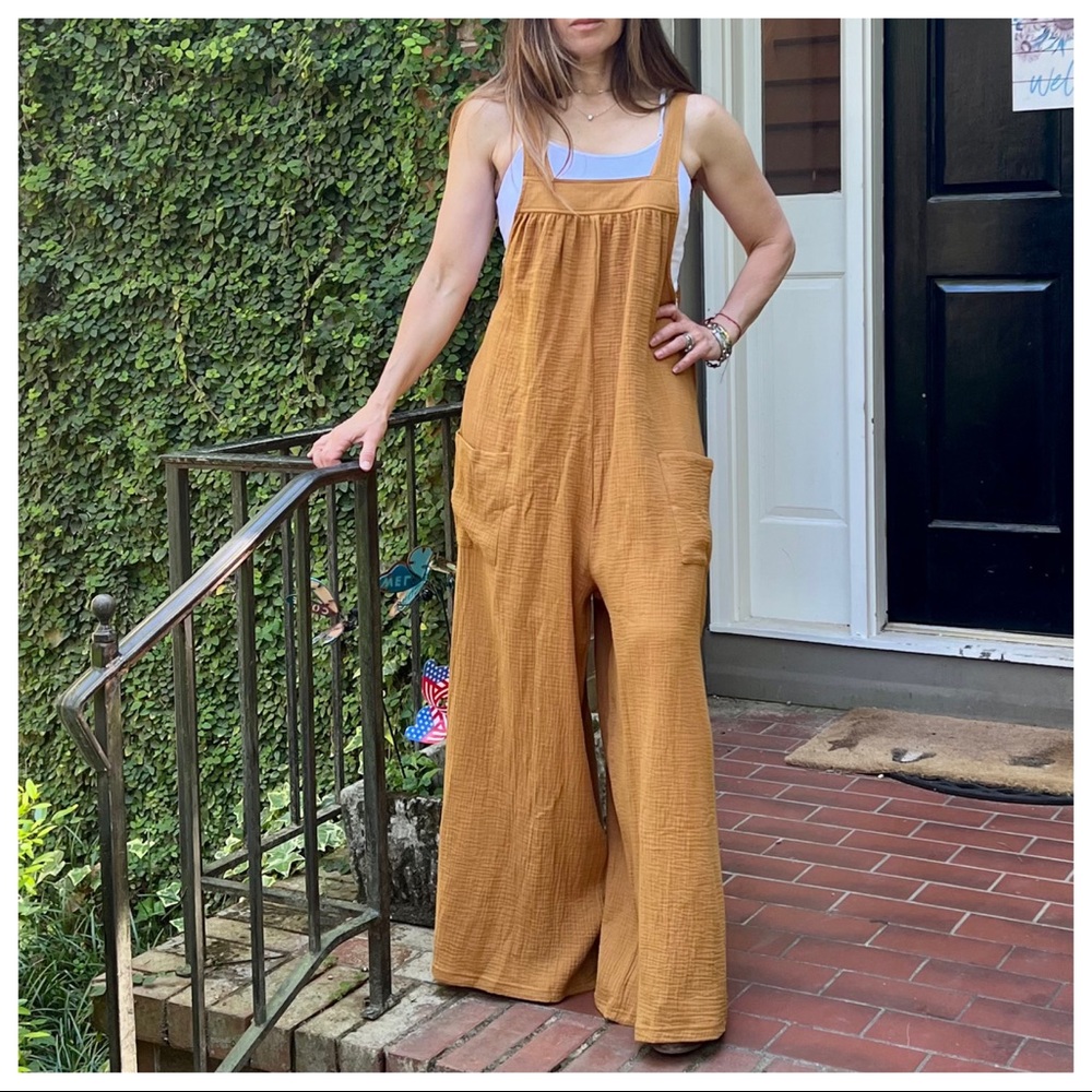 Angela Solid Fabulous Wide Leg Jumpsuit - Picture 6 of 9